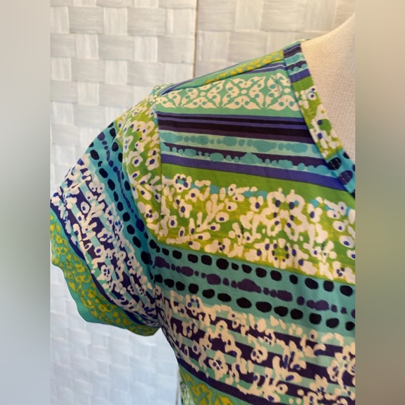 LANDS END SWIM SCUBA BLUE DRESS L - Picture 6 of 14